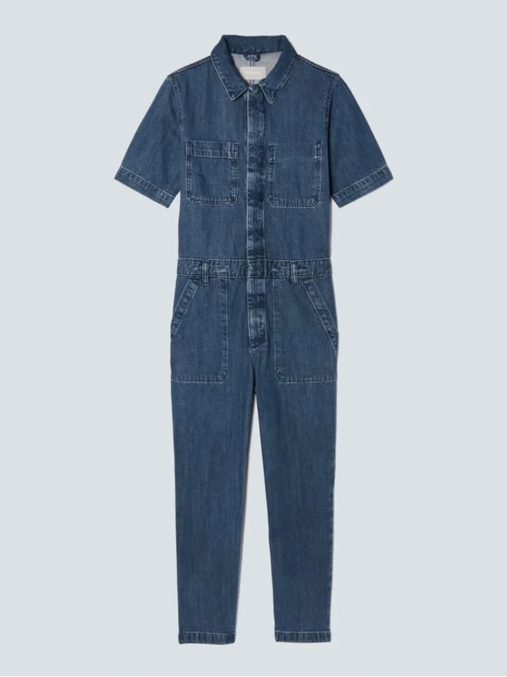 Everlane 💙 The Short Sleeve Denim Coveralls - Picture 4 of 6